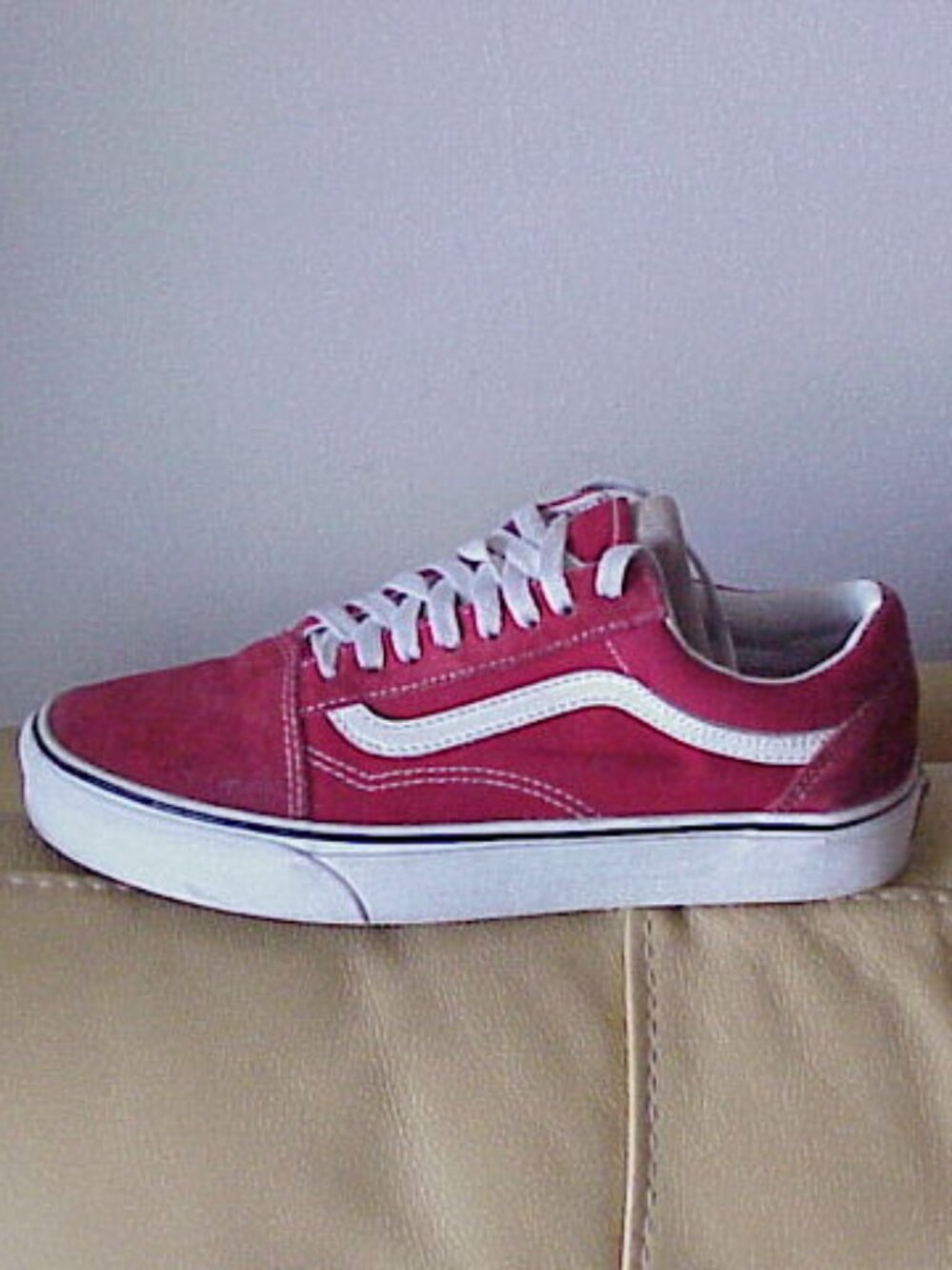 VANS Old Skool 500714 Red Sneakers/Athletic Skater Shoes W 8.5/M 7 Off the Wall